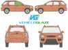 Kia Sportage 2005-2010-Side Window Replacement-Side Window-Driver Right Front Door Glass-Green (Standard Spec)-VehicleGlaze