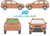 Kia Sportage 2005-2010-Rear Window Replacement-Rear Window-Rear Window (Heated)-Green (Standard Spec)-VehicleGlaze