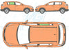 Kia Sportage 2010-2016-Bodyglass Replacement-VehicleGlaze-Driver Right Rear Door Glass-Privacy-VehicleGlaze