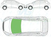 Kia Venga 2010/-Windscreen Replacement-Windscreen-Glass Roof-Green (standard tint 3%)-No Extra Options-VehicleGlaze