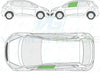 Kia Venga 2010/-Bodyglass Replacement-VehicleGlaze-Passenger Left Front Door Glass-Green (Standard Spec)-VehicleGlaze