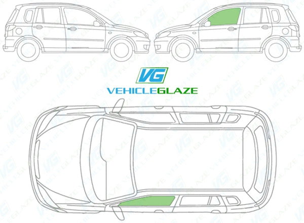 Mazda 2 2003-2007 Rear Window Replacement - VehicleGlaze