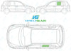 Mazda 2 2003-2007-Windscreen Replacement-Windscreen-Green (standard tint 3%)-VehicleGlaze