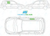 Mazda 2 2003-2007-Windscreen Replacement-Windscreen-Green (standard tint 3%)-VehicleGlaze
