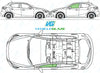 Mazda 2 2015/-Side Window Replacement-Side Window-Passenger Left Front Door Glass-Green (Standard Spec)-VehicleGlaze
