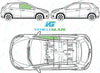 Mazda 2 (5 Door) 2007-2015-Side Window Replacement-Side Window-Driver Right Front Door Glass-VehicleGlaze