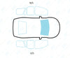 Mazda 3 Hatch 2009-2013-Windscreen Replacement-Windscreen-Green (standard tint 3%)-No Options-VehicleGlaze