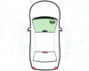 Mazda 3 Saloon 2004-2009-Windscreen Replacement-Windscreen-2004-2006-Green (standard tint 3%)-Interior Mirror-VehicleGlaze
