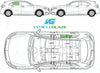 Mercedes Benz A Class 2012/-Bodyglass Replacement-VehicleGlaze-Driver Right Rear Door Glass-Green (Standard Spec)-VehicleGlaze