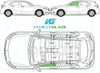 Mercedes Benz A Class 2012/-Bodyglass Replacement-VehicleGlaze-Passenger Left Front Door Glass-Green (Standard Spec)-VehicleGlaze