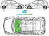 Mercedes Benz B Class 2005-2012-Windscreen Replacement-Windscreen-Green (standard tint 3%)-No Extra Options-VehicleGlaze