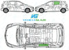 Mercedes Benz B Class 2005-2012-Rear Window Replacement-Rear Window-VehicleGlaze