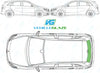 Mercedes Benz B Class 2012/-Rear Window Replacement-Rear Window-Backlight HTD ANT 12/15-Green (Standard Spec)-VehicleGlaze