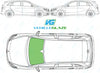 Mercedes Benz B Class 2012/-Windscreen Replacement-Windscreen-Green (standard tint 3%)-2012-2015-Rain/Light Sensor-VehicleGlaze