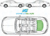 Mercedes Benz C Class Coupe 2016/-Rear Window Replacement-Rear Window-Rear Window (Heated)-Green (Standard Spec)-VehicleGlaze
