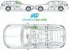 Mercedes Benz C Class Estate 2014/-Bodyglass Replacement-VehicleGlaze-Driver Right Front Door Glass-Green (Standard Spec)-VehicleGlaze