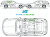 Mercedes Benz C Class Estate 2014/-Bodyglass Replacement-VehicleGlaze-Driver Right Rear Door Glass-Green (Standard Spec)-VehicleGlaze