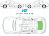 Mercedes Benz CLC 2008-2011-Bodyglass Replacement-VehicleGlaze-Backlight HTD ALM-Green (Standard Spec)-VehicleGlaze