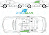 Mercedes Benz CLC 2008-2011-Bodyglass Replacement-VehicleGlaze-Passenger Left Front Door Glass-Green (Standard Spec)-VehicleGlaze