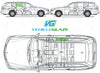 Mercedes Benz E Class Estate 2010-2016-Bodyglass Replacement-VehicleGlaze-Driver Right Rear Door (Toughened)-Green (Standard Spec)-VehicleGlaze