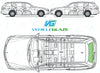 Mercedes Benz E Class Estate 2010-2016-Bodyglass Replacement-VehicleGlaze-Rear Window (Heated)-Green (Standard Spec)-VehicleGlaze