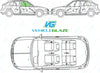 MG ZR (5 Door) 2001-2005-Bodyglass Replacement-VehicleGlaze-Driver Right Front Door Glass-Green (Standard Spec)-VehicleGlaze