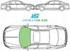 MG ZT Saloon 2001-2005-Windscreen Replacement-VehicleGlaze-Green (standard tint 3%)-No Extra Options-VehicleGlaze