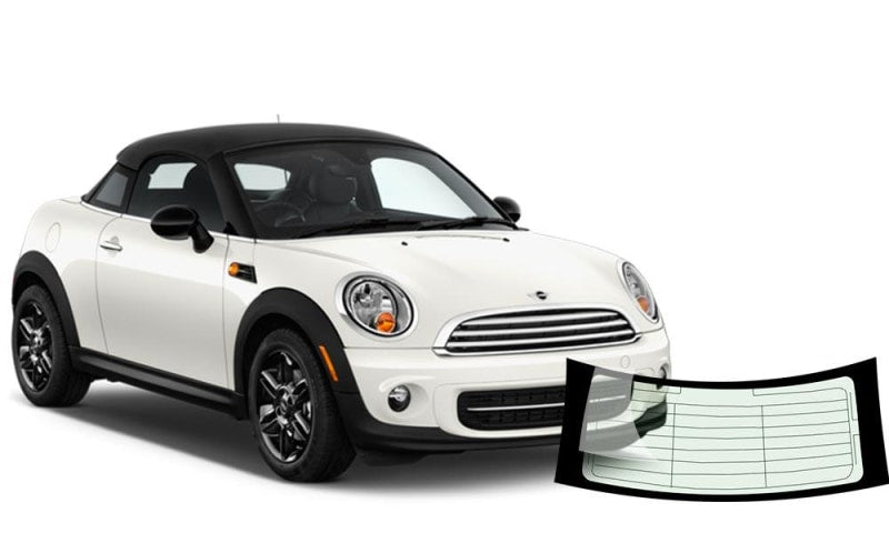 Mini Rear Window Open Mini Coupe 2011-2015 Rear Window Replacement - VehicleGlaze