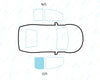 Nissan X-Trail 2014/-Windscreen Replacement-VehicleGlaze-Green (standard tint 3%)-Rain/Light Sensor + Camera + Acoustic-VehicleGlaze