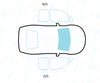 Peugeot 1007 2005-2008-Windscreen Replacement-VehicleGlaze-Clear With Sola Coating (Blue)-VehicleGlaze