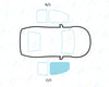 Peugeot 108 (5 Door) 2014/-Windscreen Replacement-VehicleGlaze-Driver Right Front Door Glass-Standard (Green)-VehicleGlaze