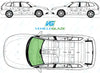 Saab 9-3 Estate 2005-2011-Bodyglass Replacement-VehicleGlaze-Windscreen 05/11-Green (Standard Spec)-VehicleGlaze