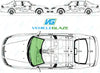 Saab 9-5 1997-2010-Windscreen Replacement-VehicleGlaze-Green (standard tint 3%)-No Extra Options-VehicleGlaze
