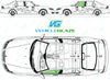 Saab 9-5 Saloon 1997-2010-Bodyglass Replacement-VehicleGlaze-Passenger Left Front Door Glass-Green (Standard Spec)-VehicleGlaze