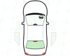 Seat Ibiza (3 Door) 2002-2008-Bodyglass Replacement-VehicleGlaze-Rear Window (Heated)-Green (Standard Spec)-VehicleGlaze