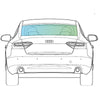 Audi A5 Sportback 2009-2016 <br> Rear Window Replacement