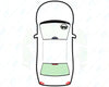 Suzuki Ignis (5 Door) 2000-2003-Bodyglass Replacement-VehicleGlaze-Backlight-Green (Standard Spec)-VehicleGlaze