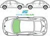 Volkswagen Beetle Hatch 1999-2010-Windscreen Replacement-Windscreen-Green With Grey Top Tint-VehicleGlaze