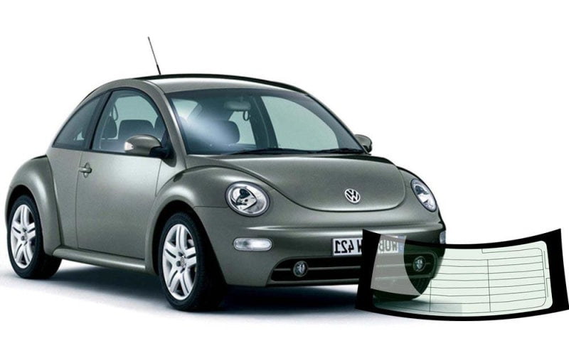 Vw Rear Back Window Volkswagen Beetle Hatch 1999-2010 Rear Window Replacement - VehicleGlaze
