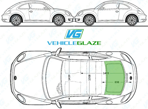 Beetle Rear Window Induction Volkswagen Beetle Hatch/Cabriolet 2010/- Rear Window Replacement ...
