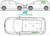 Volkswagen Fox 2006-2012-Rear Window Replacement-Rear Window-VehicleGlaze