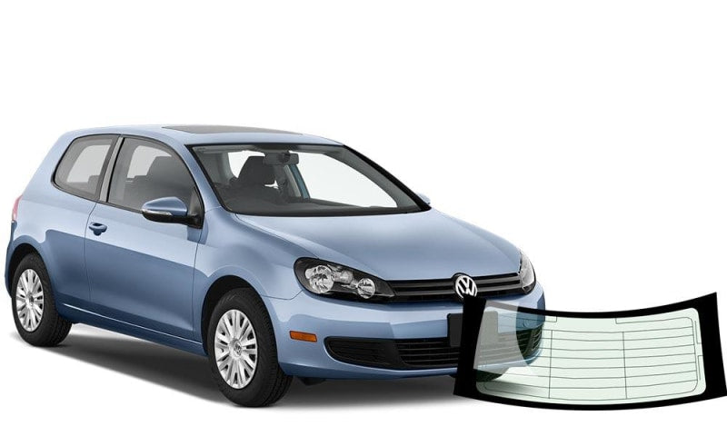 Vw Rear Back Window Volkswagen Golf (3 Door) 2009-2013 Rear Window Replacement - VehicleGlaze