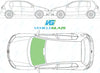 Volkswagen Golf (5 Door) 2004-2009-Windscreen Replacement-Windscreen-Green (standard tint 3%)-No Extra Options-VehicleGlaze