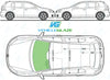Volkswagen Golf (5 Door) 2009-2013-Windscreen Replacement-Windscreen-Green (standard tint 3%)-Acoustic-VehicleGlaze