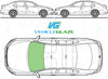 Volkswagen Jetta 2011/-Windscreen Replacement-Windscreen-Green (standard tint 3%)-Acoustic-VehicleGlaze