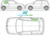 Volkswagen Lupo 1997-2005-Side Window Replacement-Side Window-Driver Right Rear Quarter Glass-Green (Standard Spec)-VehicleGlaze