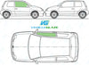 Volkswagen Lupo 1997-2005-Windscreen Replacement-Windscreen-Green (standard tint 3%)-No Extra Options-VehicleGlaze