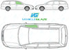 Volkswagen Passat Estate 1997-2005 Bodyglass-Bodyglass Replacement-VehicleGlaze-Driver Right Front Door Glass-Green (Standard Spec)-VehicleGlaze