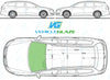 Volkswagen Passat Estate 2005-2015-Windscreen Replacement-Windscreen-2005-Green (standard tint 3%)-No Extra Options-VehicleGlaze
