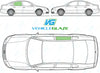 Volkswagen Passat Saloon 1997-2005-Windscreen Replacement-VehicleGlaze-Driver Right Rear Door Glass-Standard (Green)-VehicleGlaze